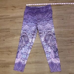 Evolution and Creation Purple Elephant Leggings